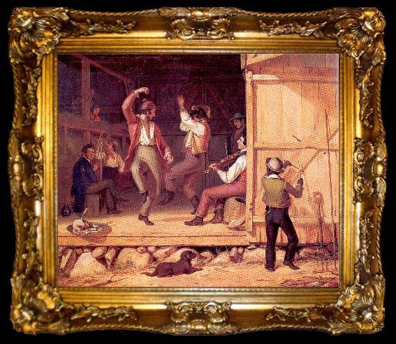framed  William Sidney Mount Dance of the Haymakers, ta009-2